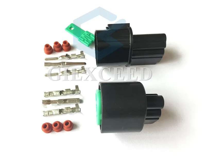 2 комплекта 3 Pin PB625-03027 PB621-03020 женский и мужской автомобильный разъем гнездо для фары для KIA