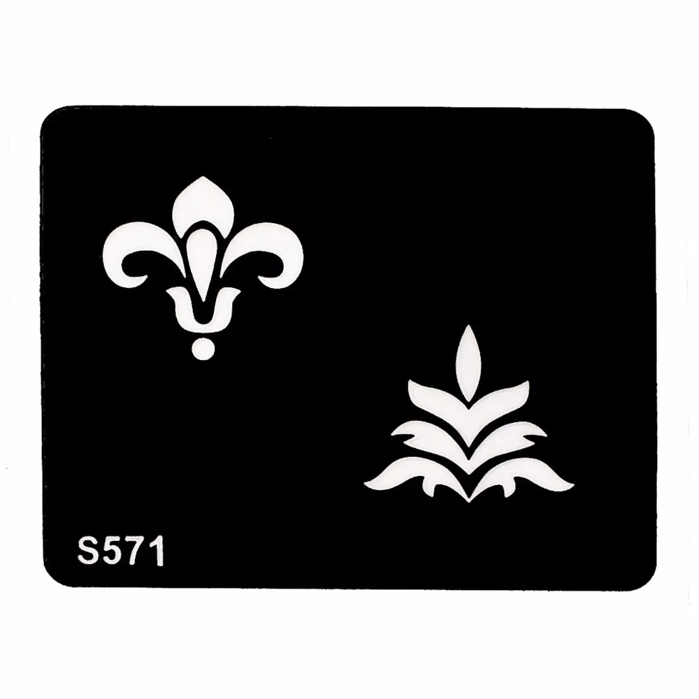 8 Pieces Small Henna Tattoo Stencil Butterfly Flower Pattern Paste Colored Drawing Women Body Art Glitter Tattoo Stencil S500#09 (1 (4)