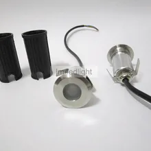 IP68 светодиодное напольное освещение 12 V 24 V из нержавеющей стали 1 Вт dia42mm Bridgelux теплый день чистого белого и желтого цвета розовый grondspot 100 шт