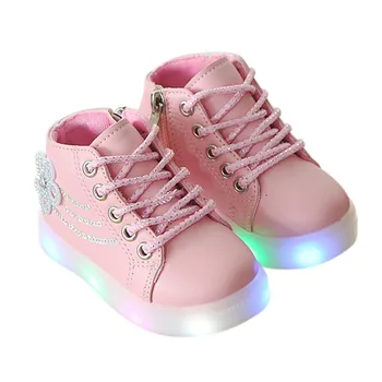 

Children Sport Shoes Autumn Winter Fashion Led Lighting Kids Boys Net Shoes Girls Anti-Slippery Sneakers Baby Toddler Shoes