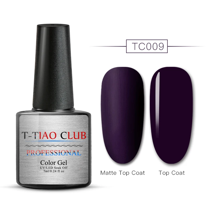 T-TIAO CLUB, 7 мл, матовое верхнее покрытие, счастливый цвет, Полупостоянный Гель-лак, УФ светодиодный, лампа, долговечный, отмачивается, Гель-лак для ногтей - Цвет: AAS04966