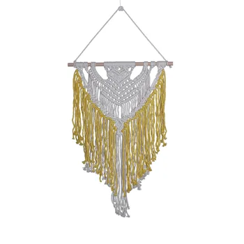 

Macrame Tapestry -simple pure cotton hand-made tapestry home accessories pendant living room decoration HN07