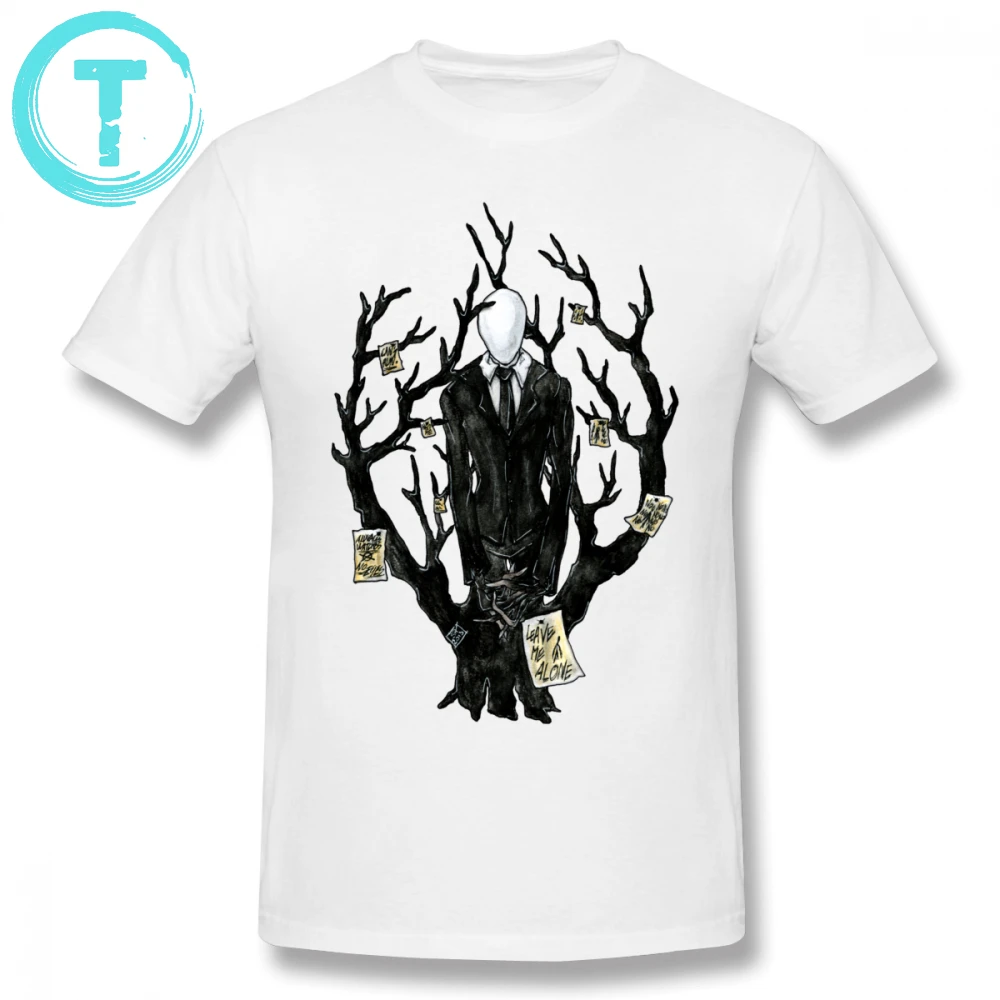 

Slenderman T Shirt Slenderman III T-Shirt Short Sleeves 100 Cotton Tee Shirt Graphic Classic Plus size Mens Cute Tshirt