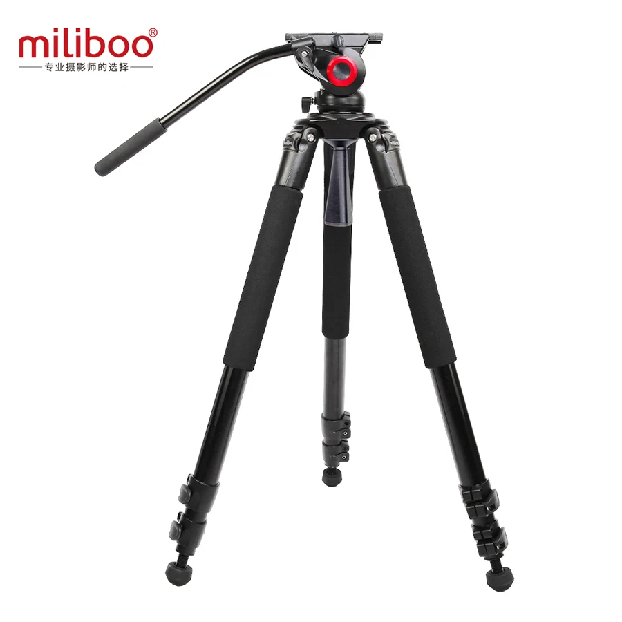 Miliboo MTT701 профессиональный видео штатив алюминиевый видеокамера сверхмощный демпфирующий птичий штатив для DSLR камеры 3 секции DHL - Цвет: 701A Aluminum