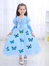 2019 New Kids Carnival Clothing Halloween Children's Cinderella Cosplay Costume Girl Anna Elsa Princess Dress Age 3-12 Year цена 2019 New Kids Carnival Clothing Halloween Children's Cinderella Cosplay Costume Girl Anna Elsa Princess Dress Age 3-12 Year цены онлайн