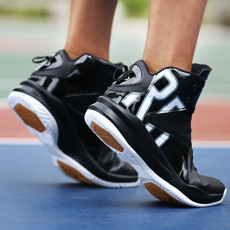 De los hombres transpirables zapatos de baloncesto high-top zapatos de deporte cesta homme amortiguación zapatillas de deporte de hombre al aire libre Atlético zapatos de baloncesto De los hombres transpirables zapatos de baloncesto high-top zapatos de deporte cesta homme amortiguación zapatillas de deporte de hombre al aire libre Atlético zapatos de baloncesto
