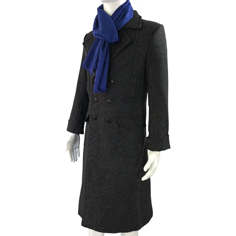 Sherlock Holmes Cosplay Costume Jacket Men's Cape Men Long Trench Slim Fit Overcoat Male Jackets Fashion Wool Trench Outerwear (12)