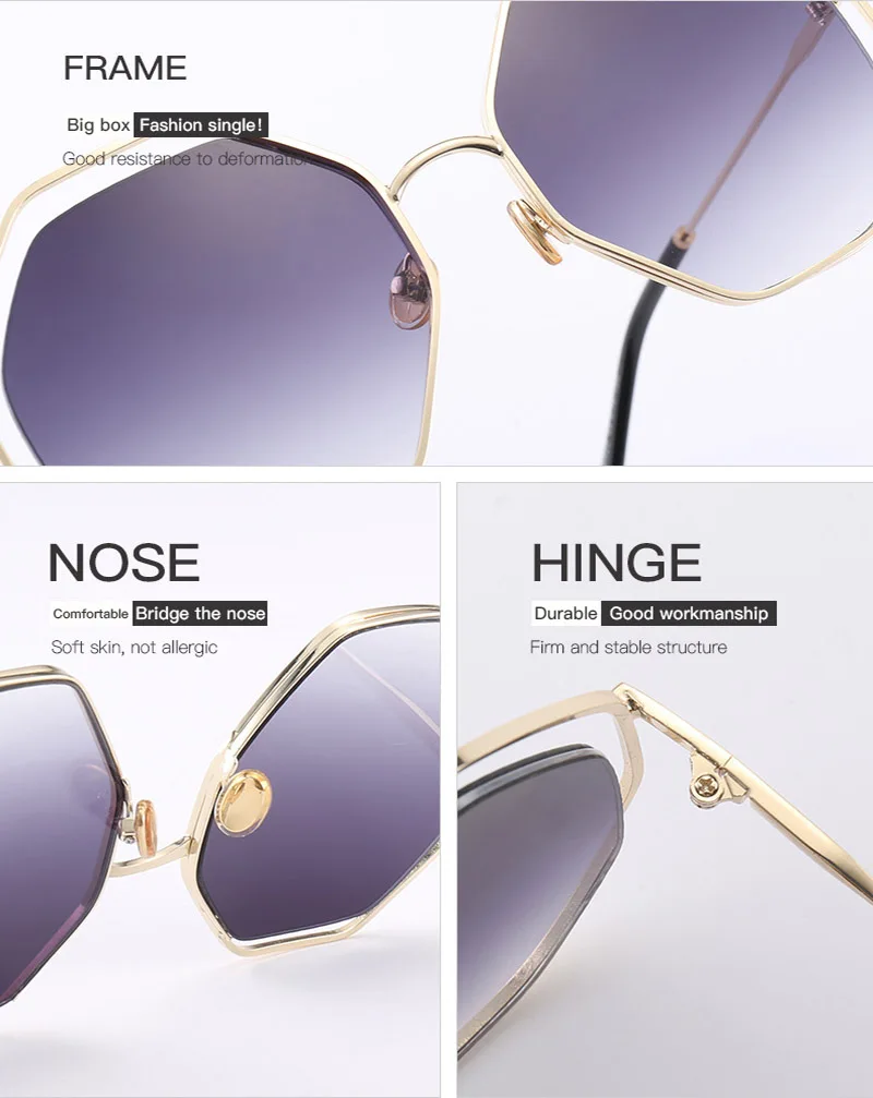 2018 News Goggle Rimless Sunglasses (19)