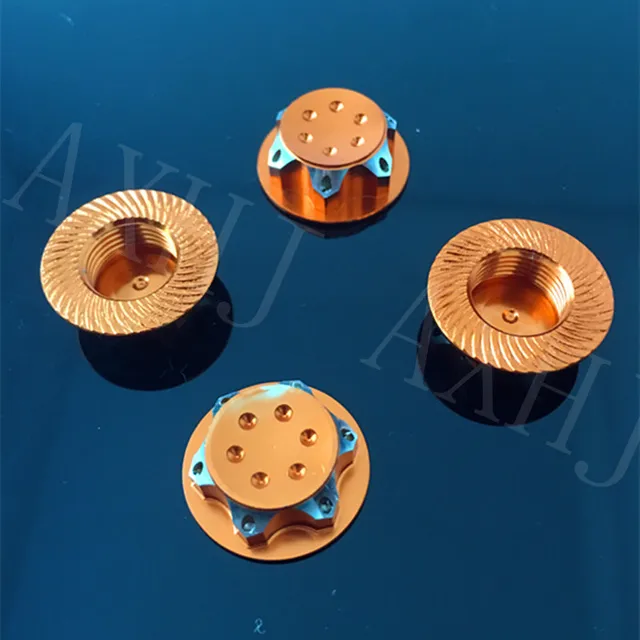 Best Price 4pcs Aluminium Wheel Hub Cover Antidust Cover 17mm HEX Nut Adapter For 1/8 RC Model Car for Losi Team C HSP Redcat Traxxas