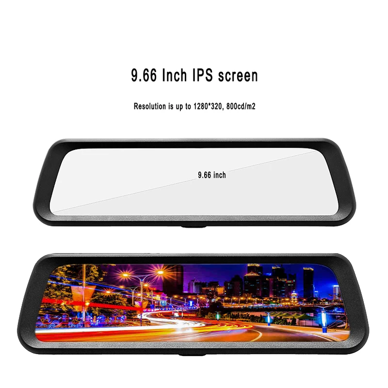 KOENBANG 9 66 дюймов полный сенсорный экран DVR зеркало заднего вида монитор 170 градусов