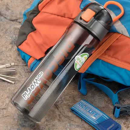 

Simple modern Plastic Mugs Portable Tritan Fitness Cups Men And Women Sports Bottle Personality Creative Trend Cup