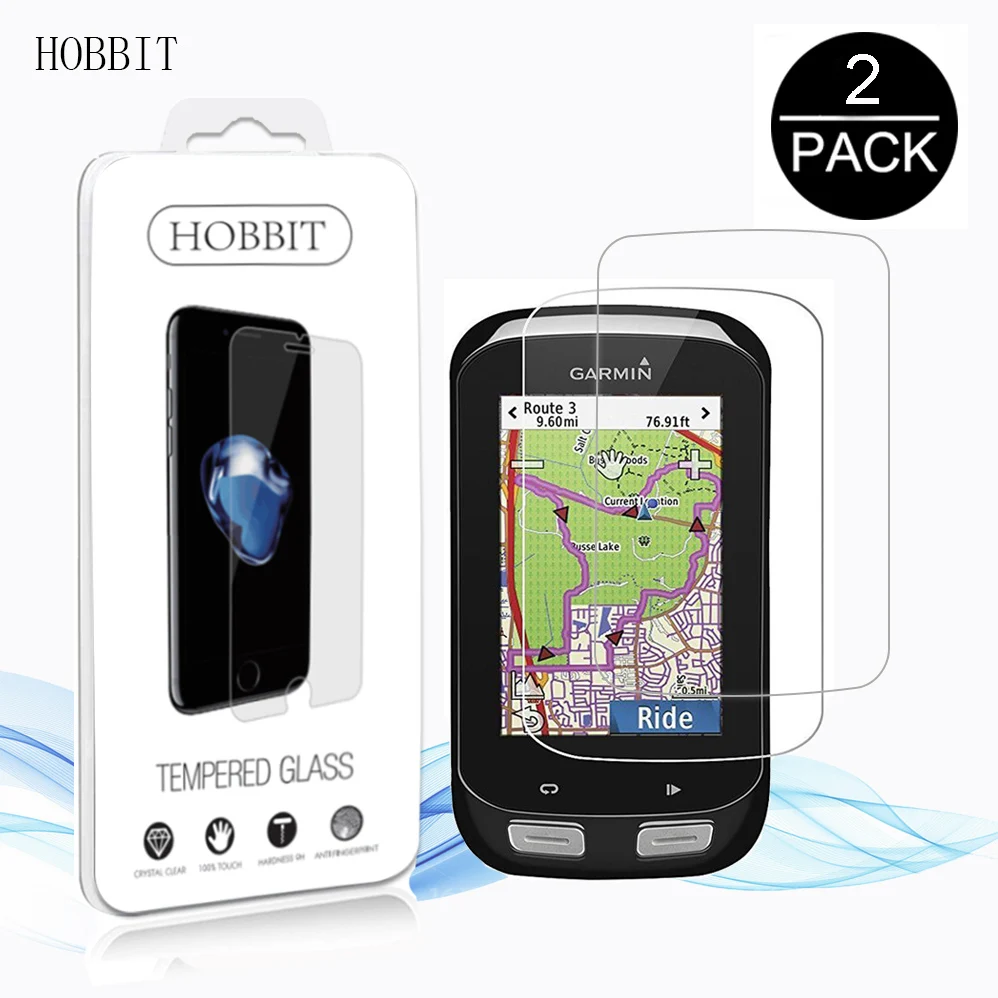 

2Pack For For Garmin Edge 1000 0.3mm 2.5D 9H Tempered Glass Screen Protector Explore 1000 Ultra Clear Full Coverage Film