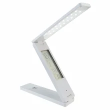 Foldable Dimmable LED Desk Lamps Rechargable Reading Table Lamp Light Touch Control Calendar Alarm Clock Temperature Lamp