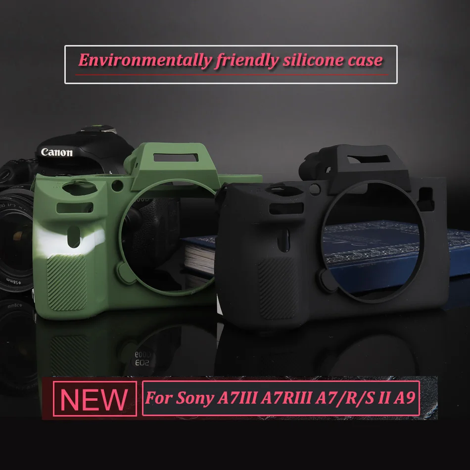 

Soft Silicone Rubber Camera Bag Case Cover For Sony A7R A7 III A7RIII A7III A7M3 A9 A7 Mark II A7M2 A7S2 A7R2 A6300 A6000 A6500