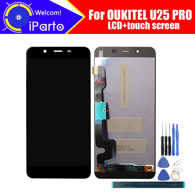 

5.5 inch OUKITEL U25 PRO LCD Display+Touch Screen Digitizer Assembly 100% Original New LCD+Touch Digitizer for U25 PRO+Tools