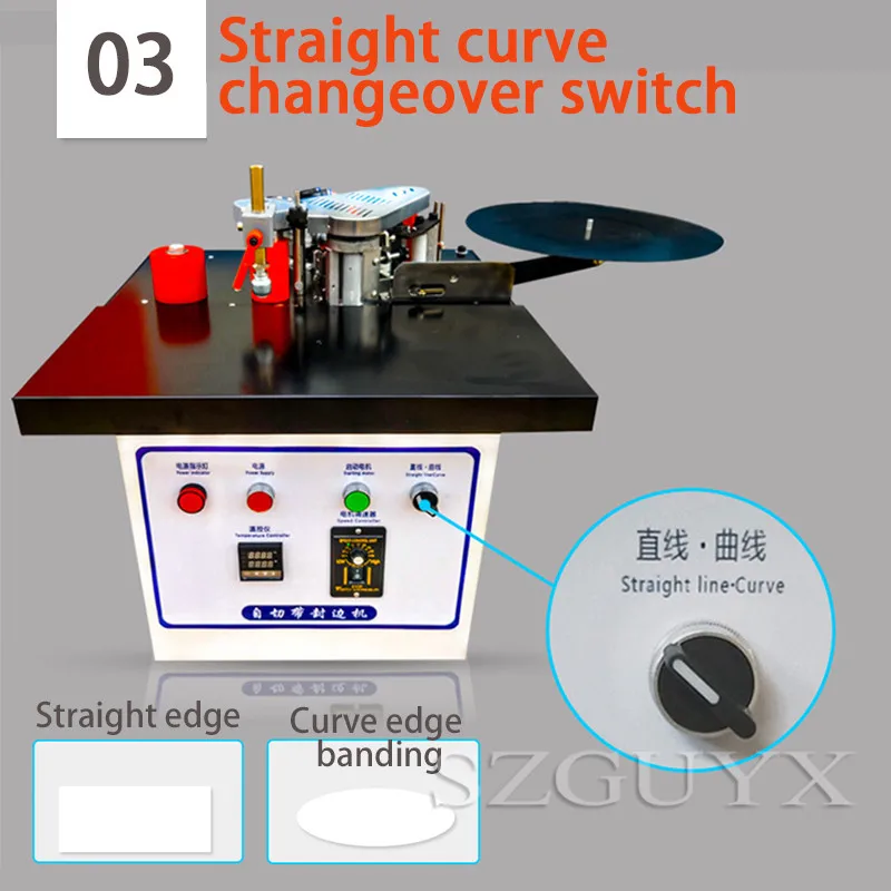 Автоматический прямой кривой кромкооблицовочный инструмент Малый зачистки Кромкооблицовочный станок мебельная кромкооблицовочная машина