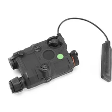 SPINA оптика высокого качества дешевые AN/PEQ-15 батарея коробка обновленная версия светодиодный Белый свет+ зеленый лазер с ИК линзы черный TB0068