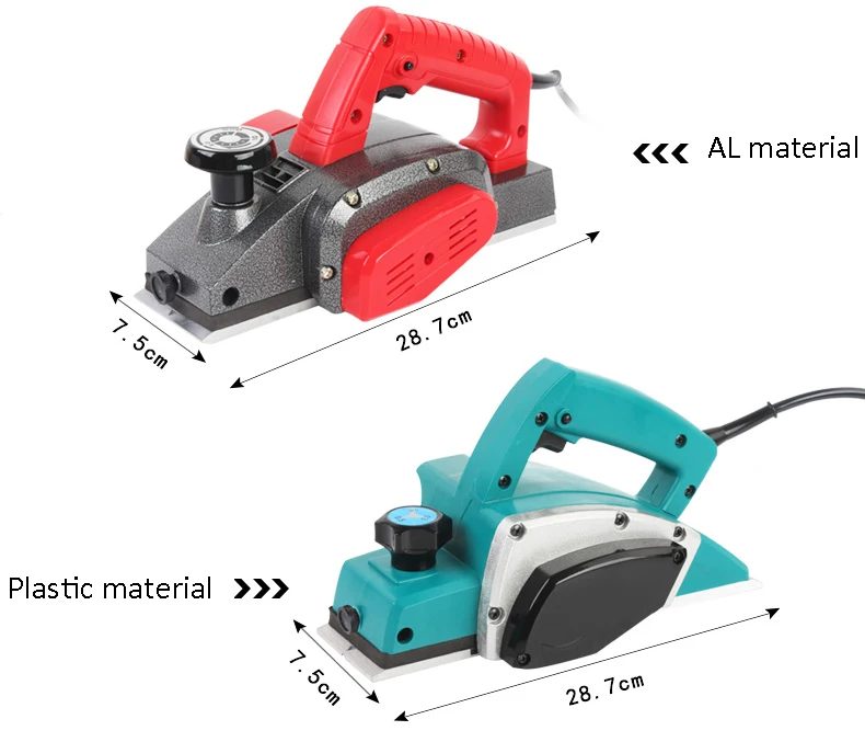 plastic or AL Electric planer Woodworking electrical tools Multi-purpose household hand-wood planing Electric plane