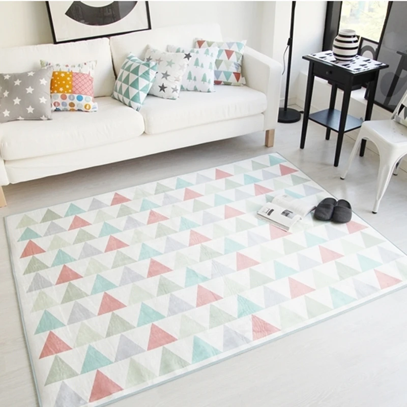 Simple Korean Style Rugs For Bedroom Rectangle Carpet Area Rug For Living Room Geometric Figure Carpet Home Decoration Rugs For Bedroom Style Rugrugged Rugged Aliexpress