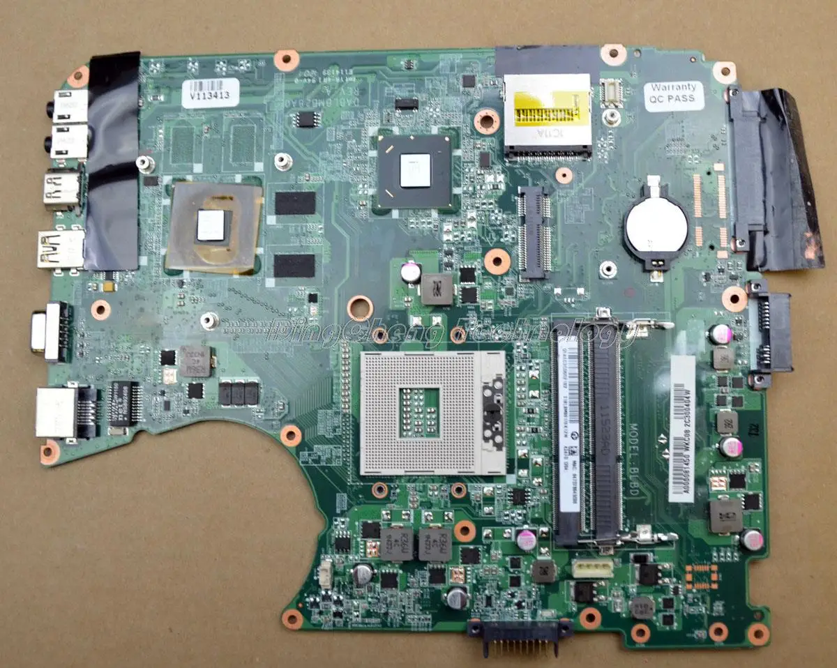 

Laptop Motherboard For Toshiba L750 L755 A000081450 DABLBMB28A0 HM65 DDR3 REV:A non-integrated graphic card 100% tested