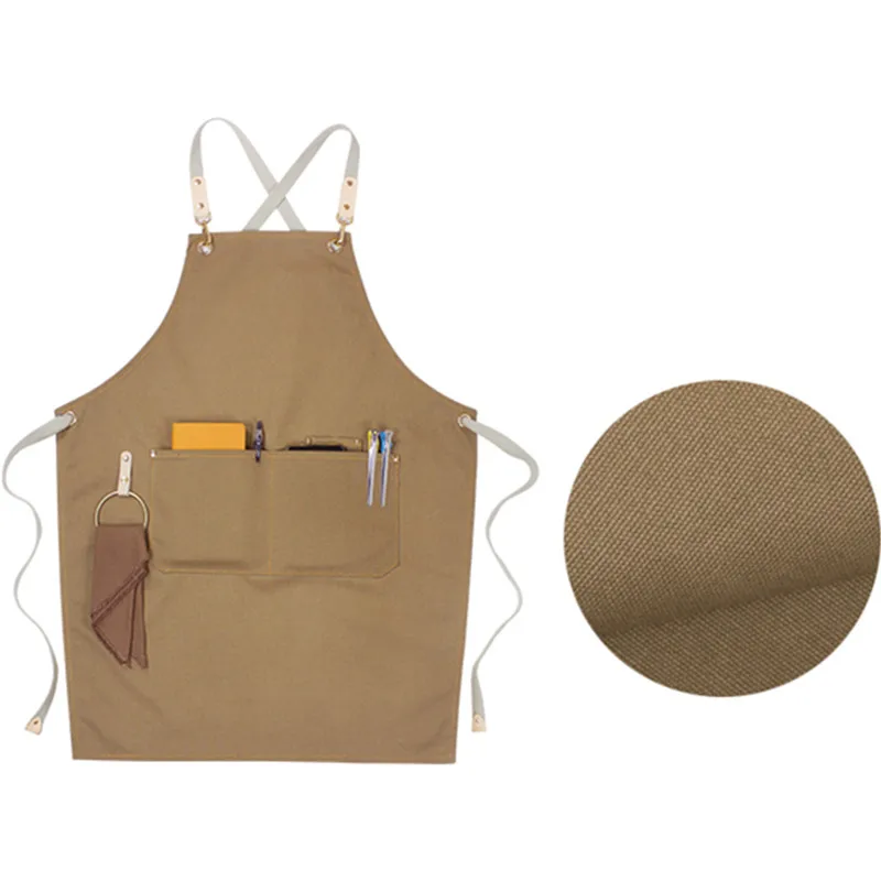 Canvas Apron Crossback Cotton Straps E15-12