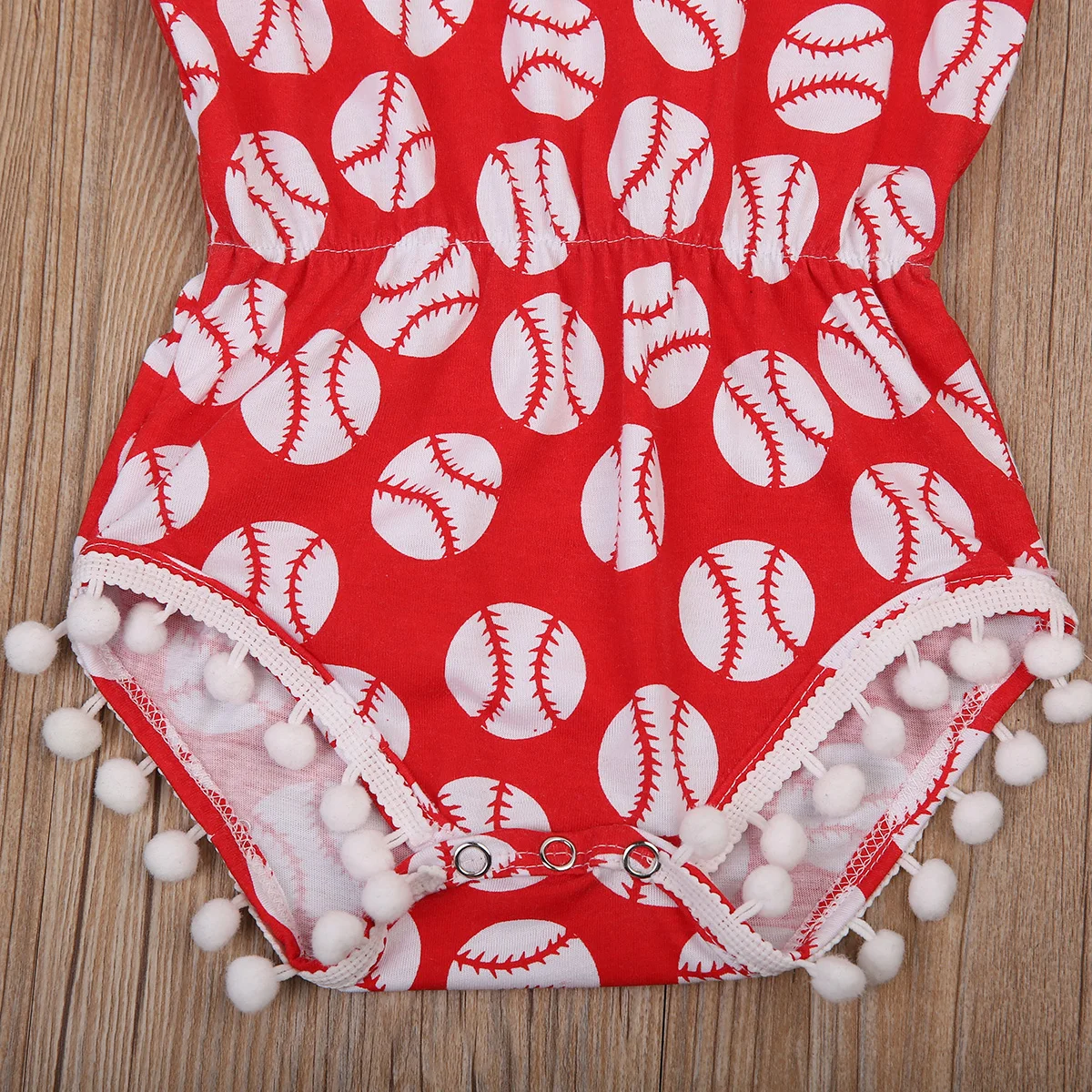 Милая детская одежда с принтом в виде футбола для новорожденных девочек летняя