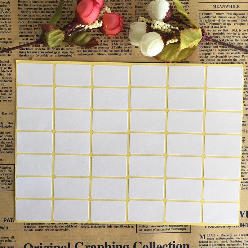 232# size30*20mm 84pcs/lot blank sticker sheet mini blank label packing labels-in Party Favors ...