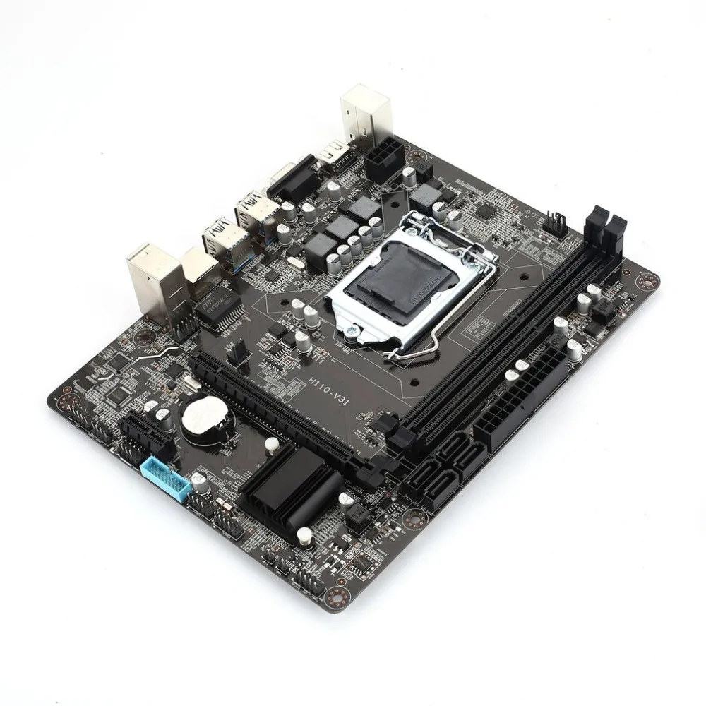 

Newest H110 V31 DDR3 LGA1151 Motherboard Desktop PC Board Mainboard 16GB MAX for Core i3,i5,i7 CPU mATX with LAN Controller