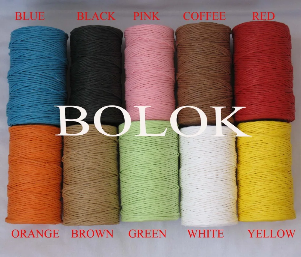 

Бесплатная доставка (3 шт./лот) цветная бумажная веревка, бумажная рафия шпагат, декоративная бумага шпагат 2 мм 100 ярдов/катушка для подарочной упаковки