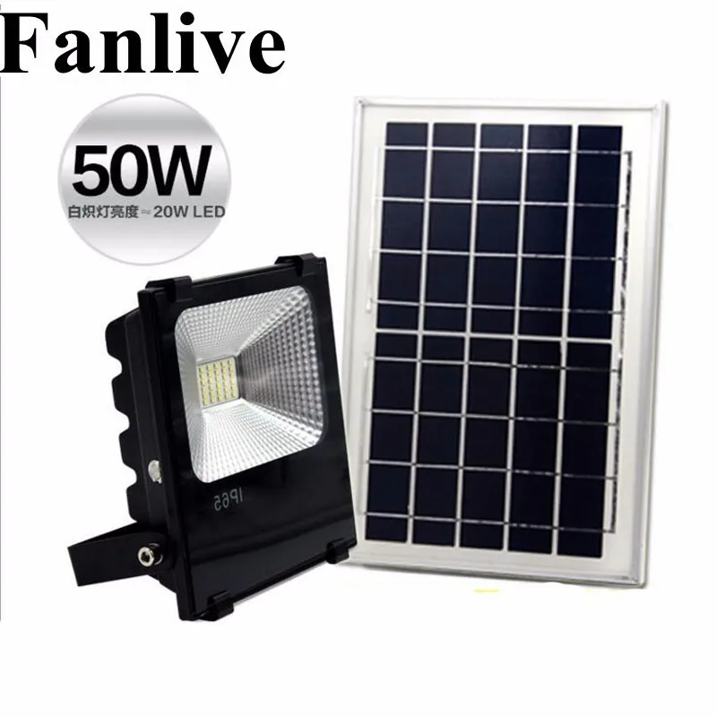 Led Solar Flood Lamp Met Afstandsbediening Straat Licht 30 W/50 W/100 W Tuin Gazon Spotlight Outdoor muur Verlichting Waterdichte Schijnwerper