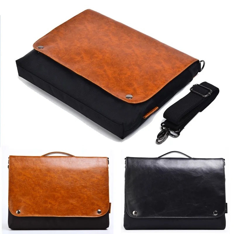 

Newest Brand Shoulder Messenger Bag For Macbook Laptop AIR PRO 11.6",13.3",New 12 inch 11",13", Leather Handbag, Free Ship