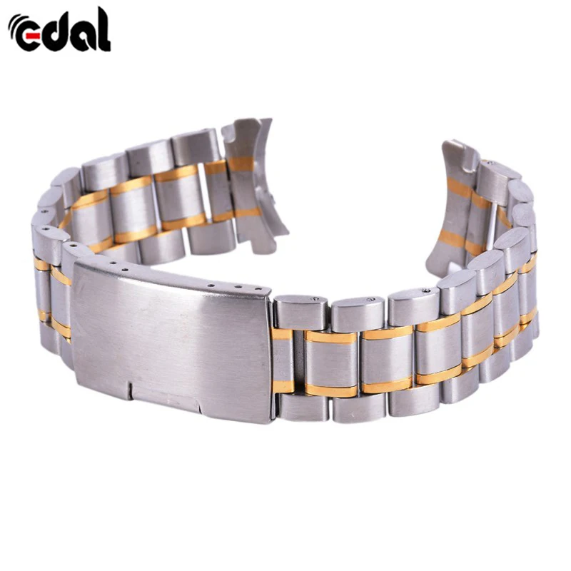 

CURVED END 18mm-24mm Stainless Steel Watch Strap Band Bracelet