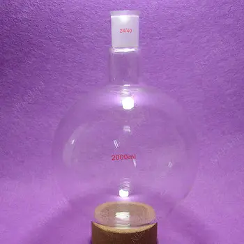 

2000ml,24/40,Sigle Neck,Round Bottom Glass Flask,One Neck,2L Lab Boiling Bottle