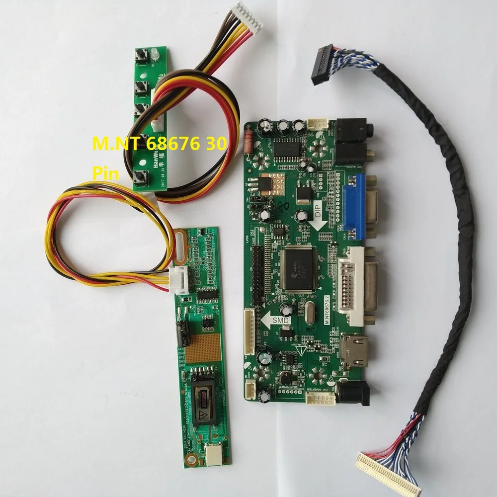 Комплект для LP154WX5-TLC2 30pin 1 лампы lvds-дисплей панель VGA сигнала драйвер экрана плата контроллера 15,4 "DVI HDMI 1280X800