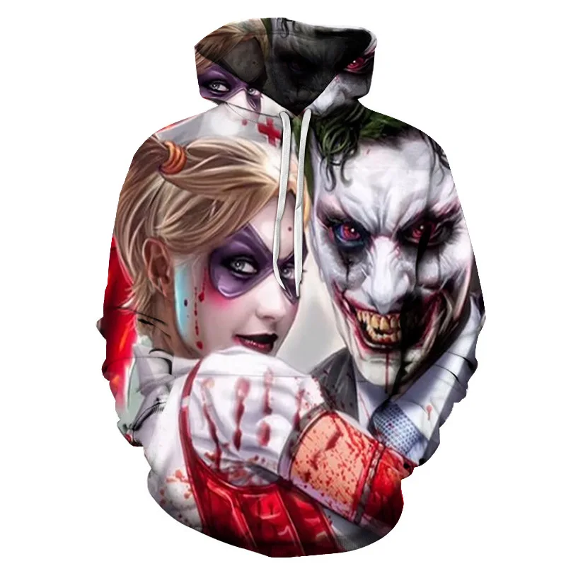 

2019 hot sale Men's hoodie 3D death squad men and women hooded sweatshirt pullover Spring and autumn fashion printed sportswear