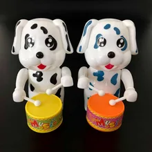 1 шт. обучающая игрушка симпатичная мультяшная собака барабанная игрушка детский Заводной развивающая игрушка для детей подарок случайный цвет