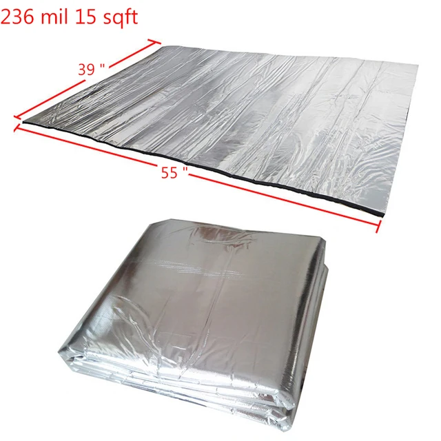 236 Mil 15 Sqft Sound Deadening Insulation Mat Automotive Deadener 236 Mil 15 Sqft Sound Deadening Insulation Mat Automotive Deadener Wall Soundproofing Foam Panels 55