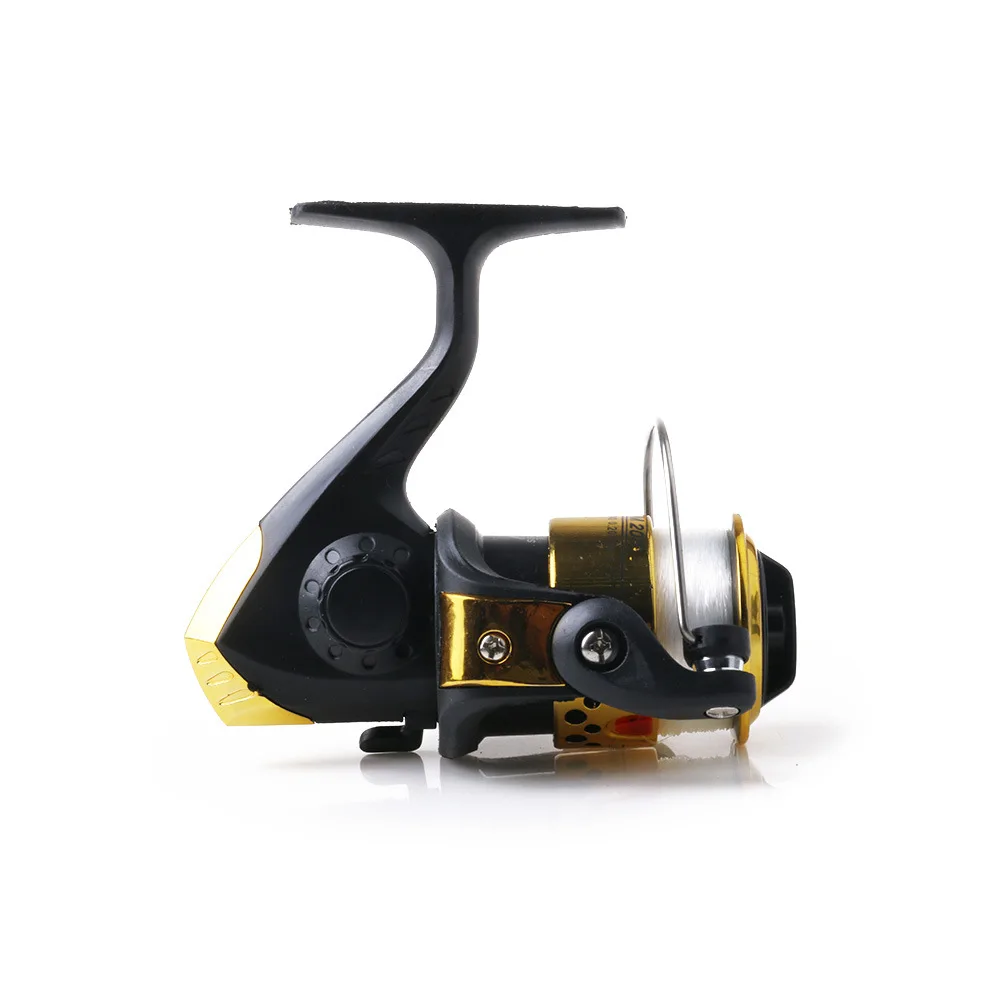 

Gold/Red/Blue/Silver/Black 3BB 5.2:1 Interchangeabale Rocker Arm With Fishing Coil 6# 40m Reel Fresh Water Boat Fishing Wheel