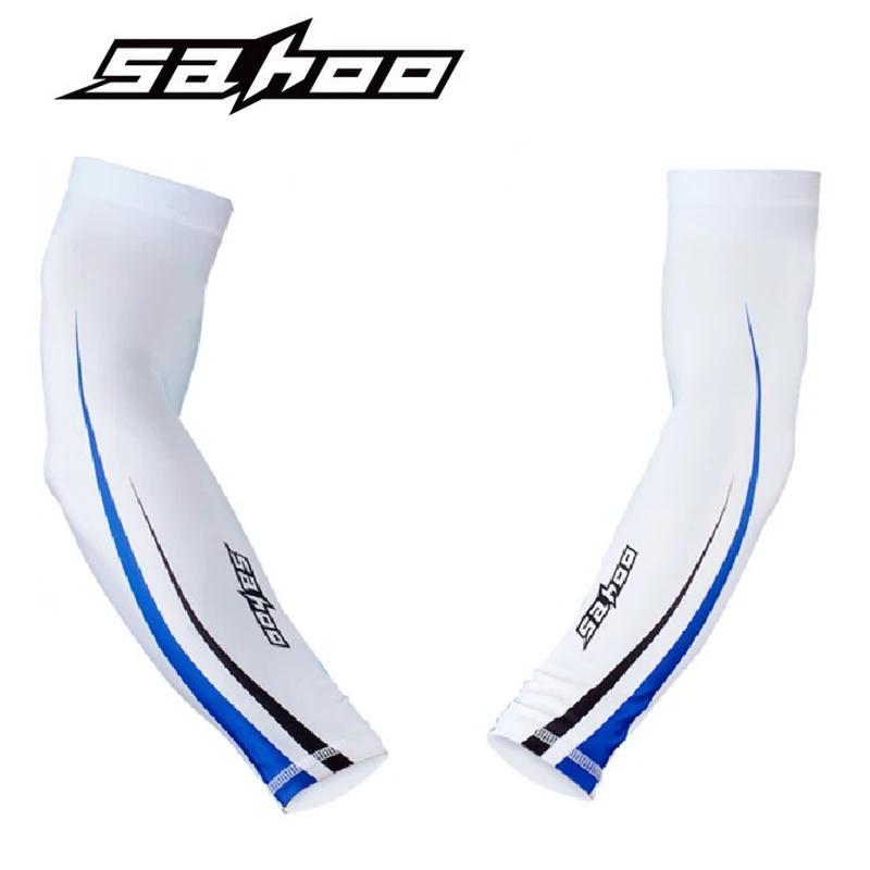 SAHOO Cooling Arm Sleeves 1 Pair Athletic Sport Skins Sun Protective UV