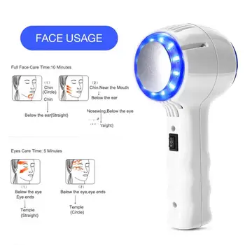 

Hot Cold Hammer Massager Skin Rejuvenation Anti Aging Light Photon Therapy Massager Machine Skin Care Face Lifting Tools