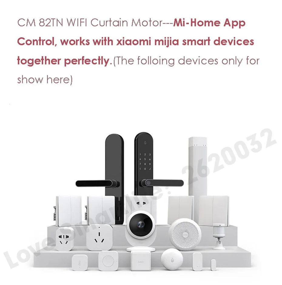 Eruiklink CM82TN Smart wifi Remote Curtain Motor,Mi-Home App RF433 control+Voice Control via Xiaomi Ai Speaker,work with xiaomi Mijia device,no need xiaomi gateway -12