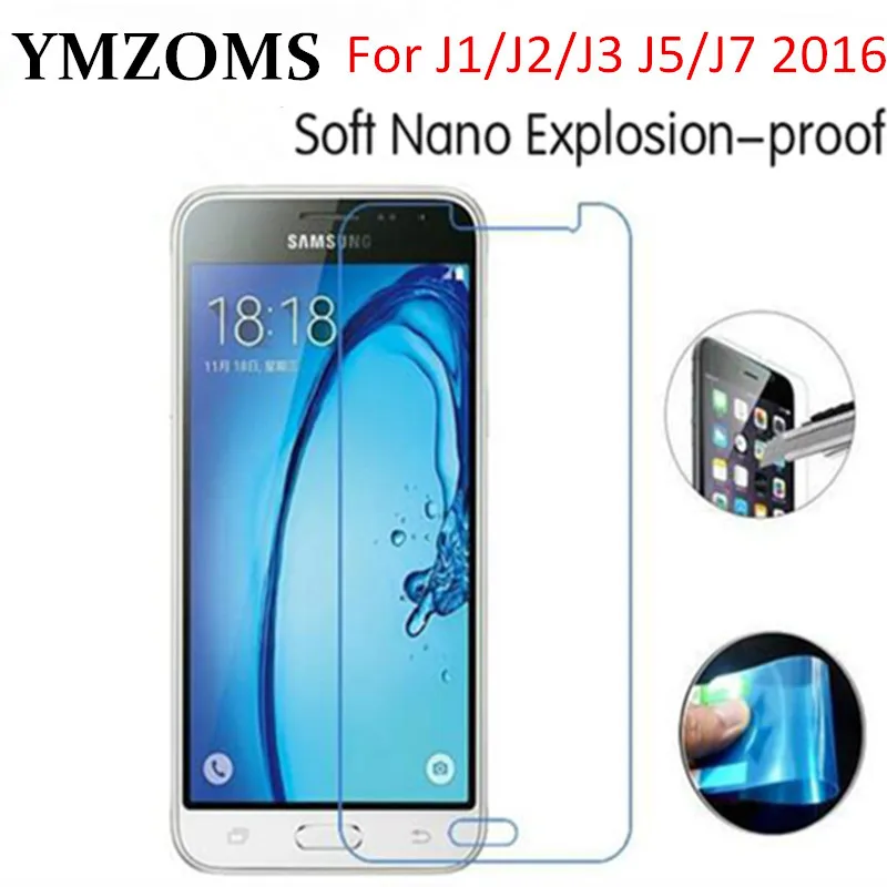 Мягкая Взрывозащищенная защитная нано-пленка пленка для Samsung Galaxy J1 J2 J3 J5 J7 2016