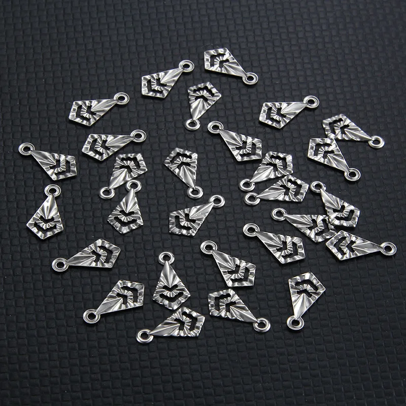 20pcslotStainlessSteelCharmsPendantsforDIYNecklaceBracelet