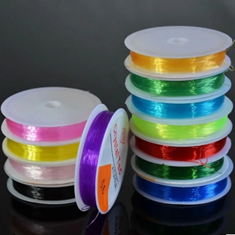 1.0mm 10 roll Diy crystal line elastic line elastic beads fishing line