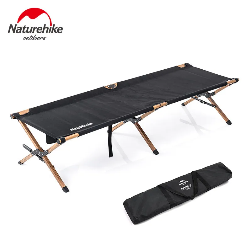  Naturehike 2019 new military bed aluminum wood grain alloy folding bed outdoor portable bed outdoor