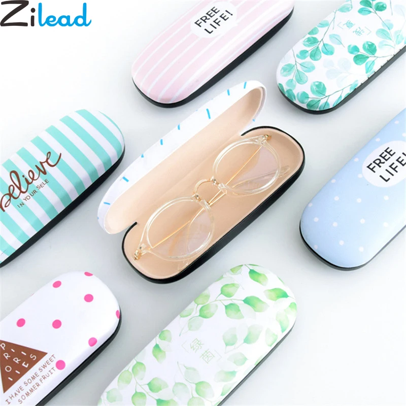 

Zilead Protable Floral Sunglasses Case Hard Reading Eyeglasses Case Plain Eyewear Protector Box Pouch Bag Eyewear Accessories