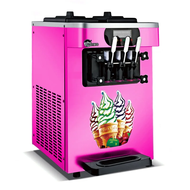 Commercial Soft Serve Ice Cream Machine Electric 18l H3 R410 Flavors