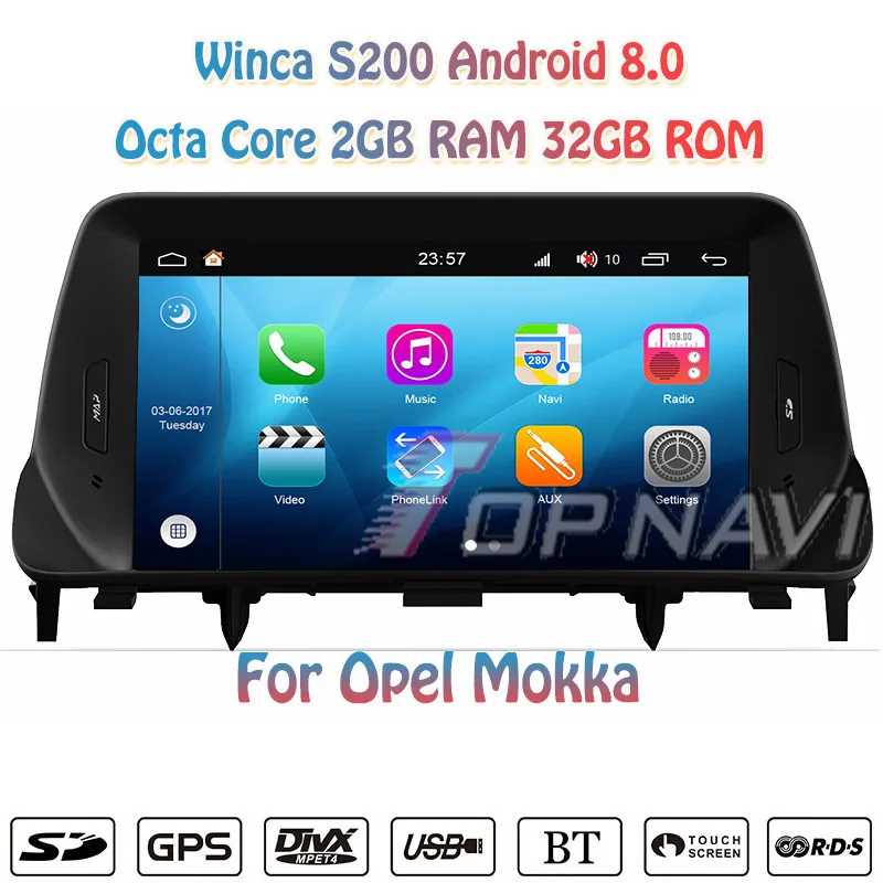 Автомобильный DVD плеер Topnavi 8 дюймов Восьмиядерный процессор S200 Android 0
