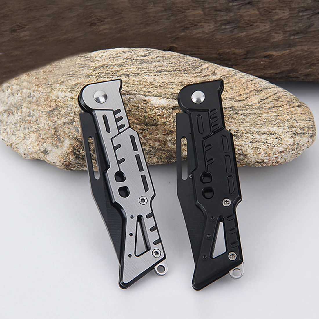 

Portable Folding Camping Knife Tactical Rescue Survival Hunting Knife Stainless Steel Handle Outdoor Survival EDC Hand Tools