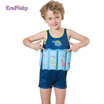 

UPF Jurassic Dinosaur Boys One piece Swimwear Kids Life Vest Children Life Jacket Baby Swim Trainer Water Sport Foam Float Suit